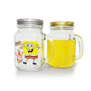 Glass mason jar, 67mm dia.x 114mm h