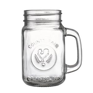 Glass mason jar, 75mm dia.x 133mm h