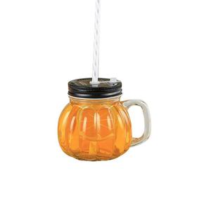 Pumpkin mason glass containers, 90mm dia.x 98mm h Pumpkin mason glass containers, 90mm dia.x 98mm h