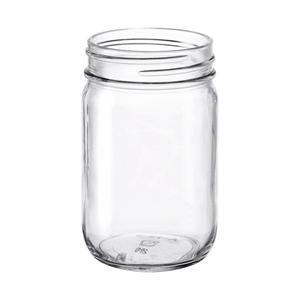 Clear glass mayo jar, 74mm dia.x 120mm h