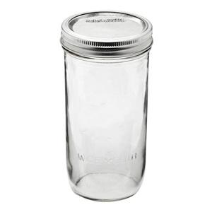Glass mason jar, 86mm dia.x 164mm h Glass mason jar, 86mm dia.x 164mm h