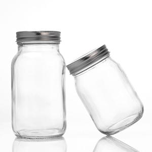 Glass mason jar, 86mm dia.x 173mm h