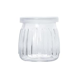 Glass pudding jar , 68mm dia.x 68mm h Glass pudding jar , 68mm dia.x 68mm h