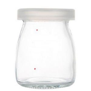 Glass pudding jar , 68mm dia.x 86mm h