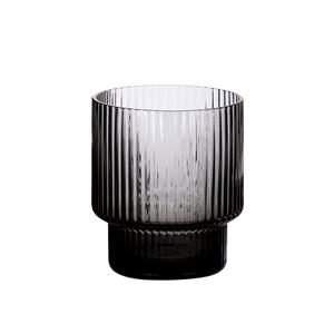 Glass tea light cup, 82mm dia.x 95mm h