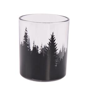 Glass tea light cup, 76mm dia.x 89mm h Glass tea light cup, 76mm dia.x 89mm h