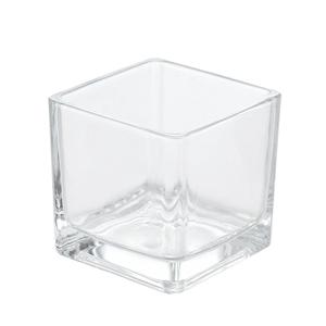 Square candle holder, 120mm dia.x 120mm h