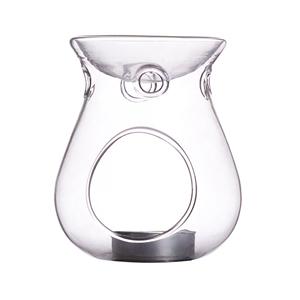 Glass aromatherapy burner, 125mm dia.x 125mm h