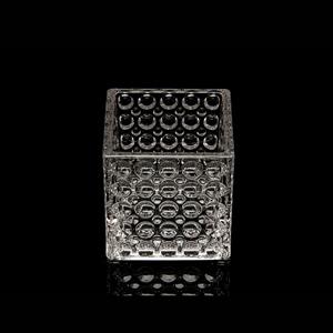 Cube candle holder, 100mm dia.x 100mm h Cube candle holder, 100mm dia.x 100mm h
