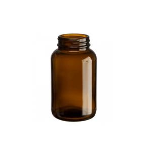 Amber glass packer bottle, 61mm dia.x 109mm h Amber glass packer bottle, 61mm dia.x 109mm h