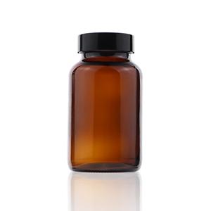 Amber glass packer bottle, 61mm dia.x 109mm h