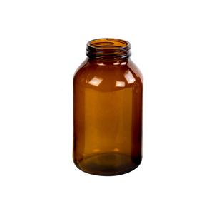 Amber glass packer bottle, 81mm dia.x 147mm h
