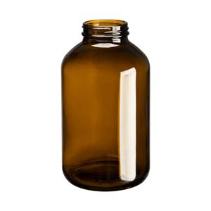Amber glass packer bottle, 100mm dia.x 178mm h Amber glass packer bottle, 100mm dia.x 178mm h