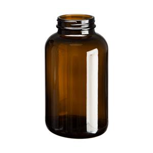 Amber glass packer bottle, 85mm dia.x 153mm h