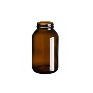 Amber glass packer bottle, 81mm dia.x 146mm h