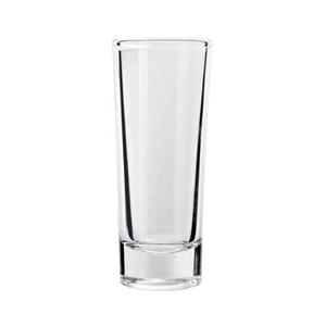 2oz clear heavy base shot glasses set, 37mm dia.x 73mm h