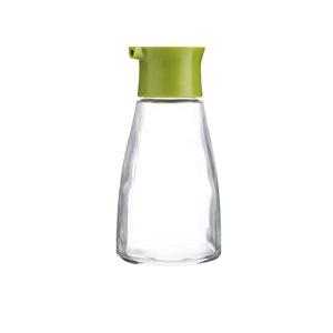 Soy sauce bottle with plastic top, 62mm dia.x 130mm h Soy sauce bottle with plastic top, 62mm dia.x 130mm h