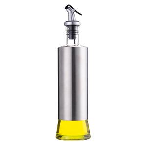 Stainless steel oil dispenser 500ml, 65mm dia.x 250mm h