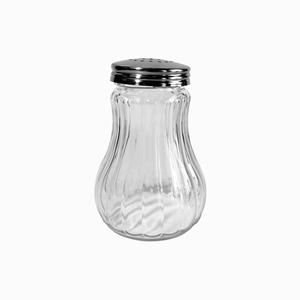Ribbed salt and pepper shaker, 73mm dia.x 108mm h