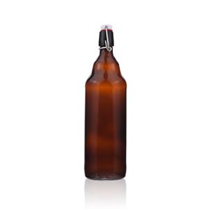 Swing top glass beer bottle 1l, 85mm dia.x 300mm h