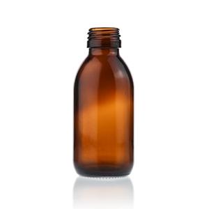125ml amber syrup bottle, 49mm dia.x 114.4mm h 125ml amber syrup bottle, 49mm dia.x 114.4mm h