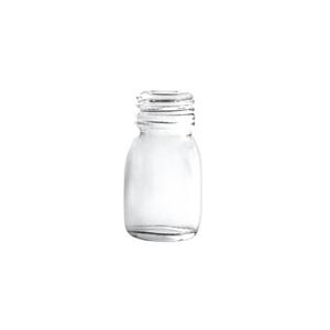 Glass sirop bottle, 50mm dia.x 92.5mm h Glass sirop bottle, 50mm dia.x 92.5mm h