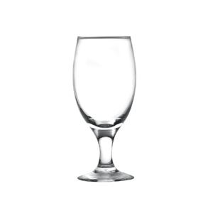 Glass red wine goblets,