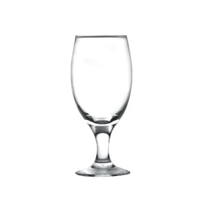 Glass red wine goblets,