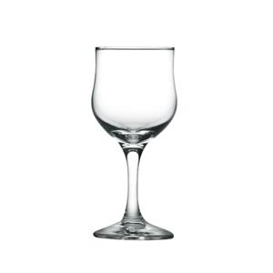 Glass red wine goblets, 56mm dia.x 142mm h