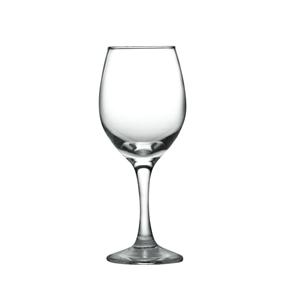 Glass red wine goblets, 74mm dia.x 210mm h