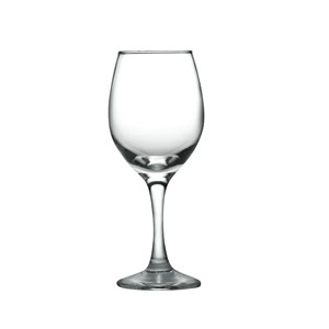 Glass red wine goblets, 74mm dia.x 210mm h
