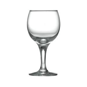 Glass red wine goblets, 65mm dia.x 147mm h
