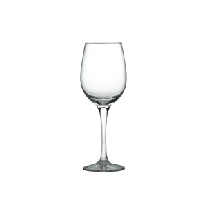 Glass red wine goblets, 73mm dia.x 225mm h