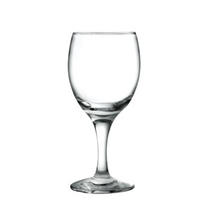 Glass red wine goblets, 66mm dia.x 170mm h