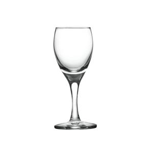 Glass red wine goblets, 64mm dia.x 147mm h
