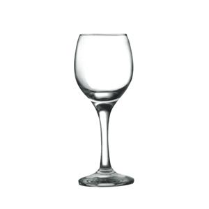 Glass red wine goblets, 67mm dia.x 178mm h