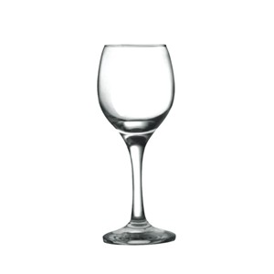 Glass red wine goblets, 67mm dia.x 178mm h