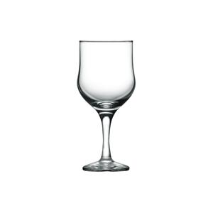 Glass red wine goblets, 63mm dia.x 165mm h