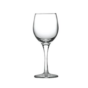 Glass red wine goblets, 68mm dia.x 183mm h