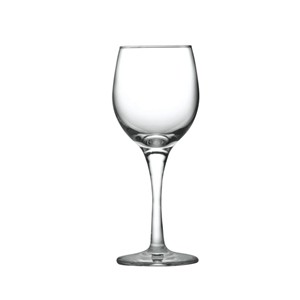Glass red wine goblets, 68mm dia.x 183mm h