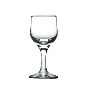 Glass red wine goblets, 52mm dia.x 130mm h