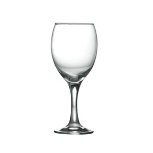 Glass red wine goblets, 68mm dia.x 180mm h