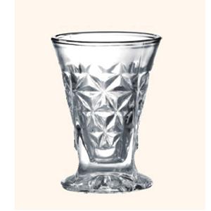 Carved glass goblets, 45mm dia.x 74mm h Carved glass goblets, 45mm dia.x 74mm h