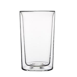 Double walled beer glass, 78mm dia.x 130mm h
