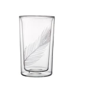 Double walled beer glass, 80mm dia.x 130mm h