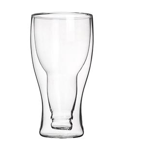 Double walled beer glass, 85mm dia.x 175mm h