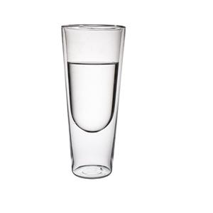 Double wall glass drinking, 100mm dia.x 235mm h