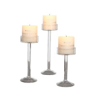 Beautiful classic glass candle holder wedding bar party home decoration fashion candlesticks, 55mm dia.x 115mm h