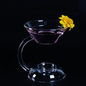 Glass oil burner, 100mm dia.x 125mm h
