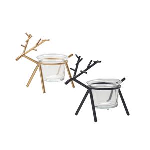 Glass oil burner, 130mm dia.x 170mm h